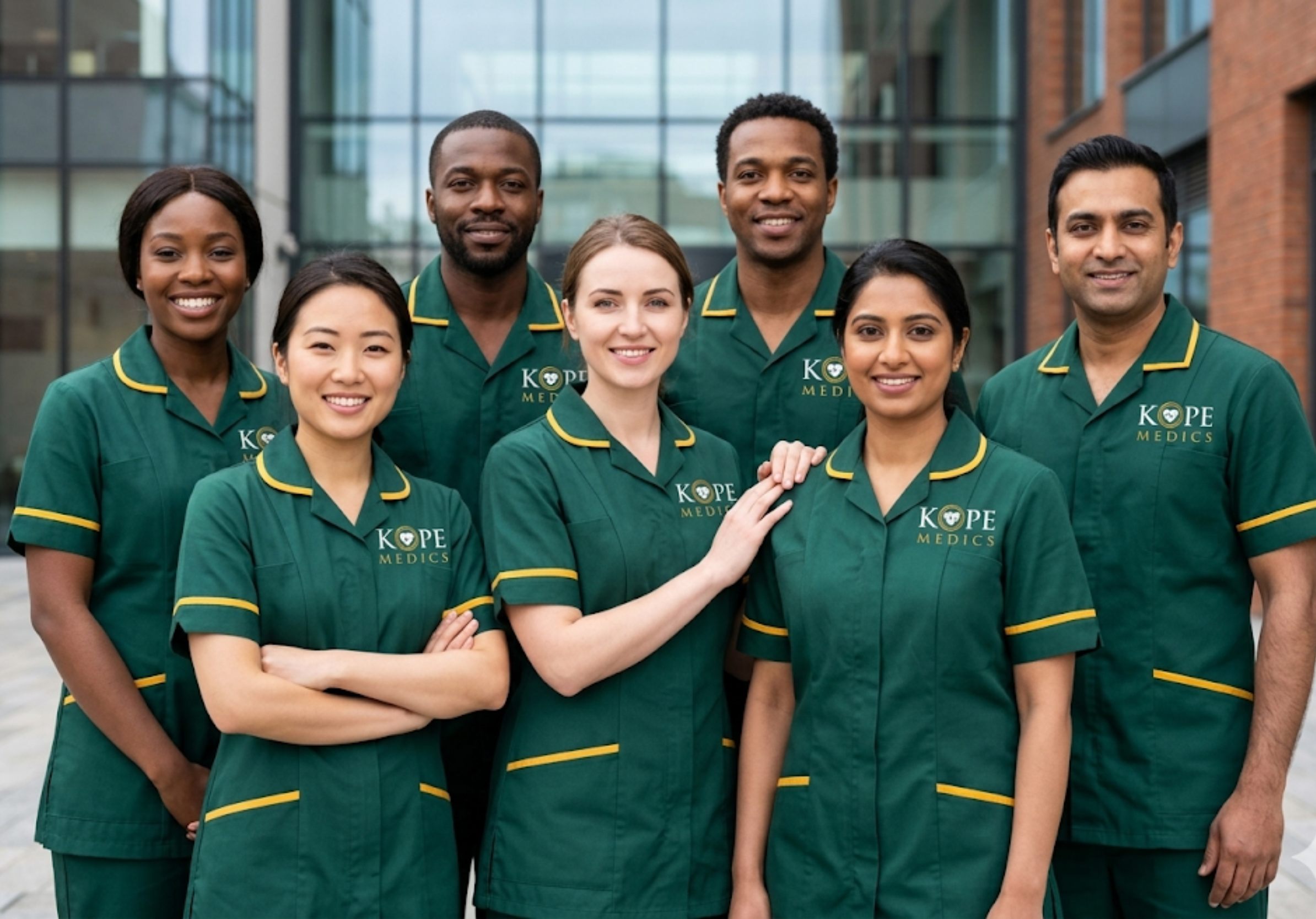 Kope-Medics care team, experienced professionals delivering specialist home care and complex care across England