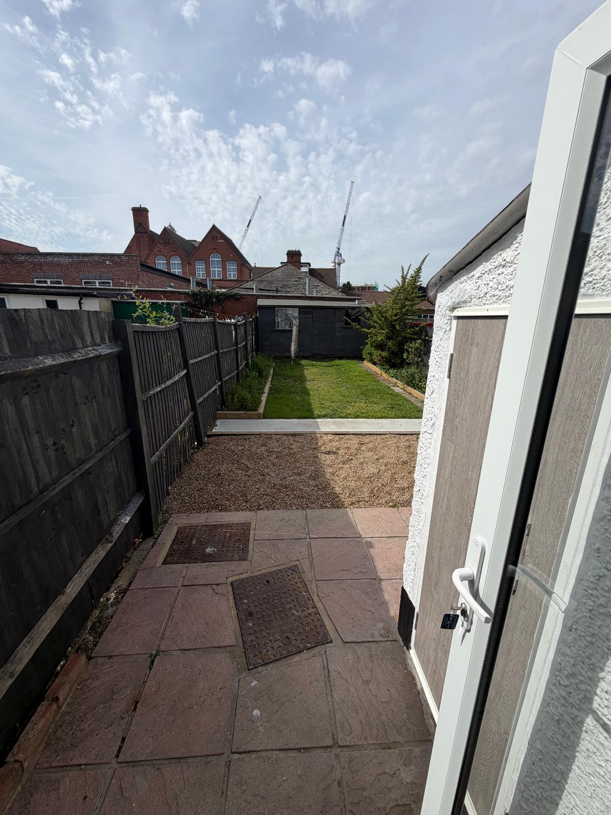 Private rear garden at a Kope-Medics supported living home