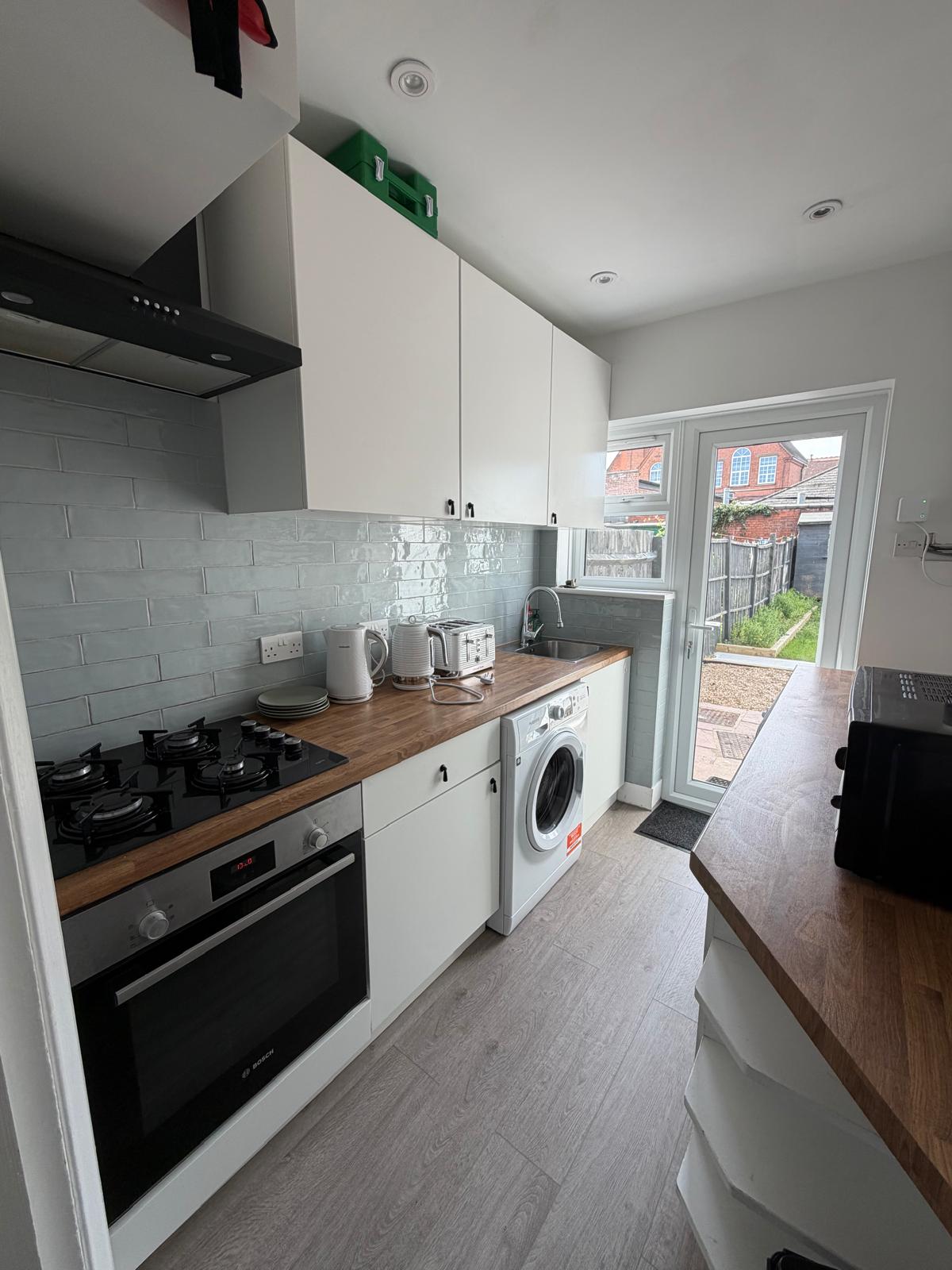Modern fully equipped kitchen at a Kope-Medics supported living home